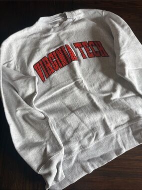 Men’s Champion Reverse Weave Crewneck Sweatshirt - Virginia Tech